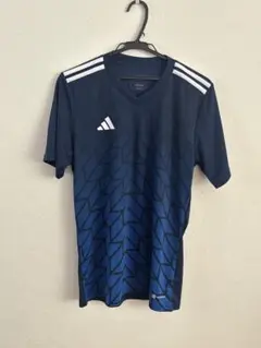 adidas ネイビー 幾何学模様 シャツ SLIM FIT