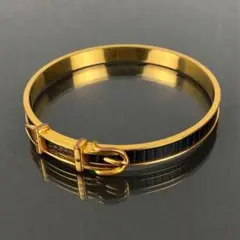 エルメス HERMES ベルトモチーフ ブレスレット バングル