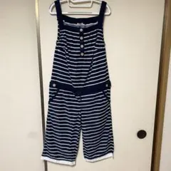ボーダー柄ルームウェア（ネイビー）Mサイズ〜Lサイズ