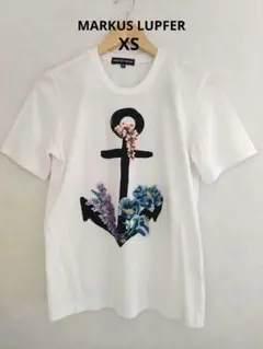 美品　MARKUS LUPFER　Tシャツ スパンコール　半袖　白