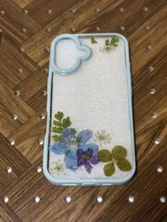 iPhone16ケース 押花