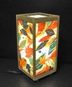 ★華燭の宿り木＝「木枯らし舞扇」／至福の明り／LED・檜枠造・フイルム加工・軽量