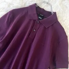 21【美品/希少色】HUGO BOSS 半袖ポロシャツ ピマコットン100％
