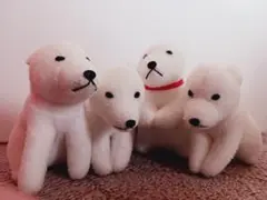 お父さん犬　ストラップ　4匹セット