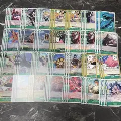 ワンピース カードゲーム　緑　4コン　まとめ　112枚 ばら売り不可