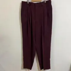 CIMCA SPORTS 日本製 ワインレッド 2タック スラックスパンツ 88