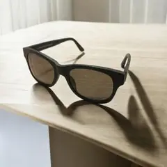 木製フレーム　Lunnetterie wood サングラス　ブラック　黒