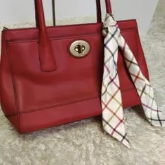 コーチ Coach 赤色 バック レザー