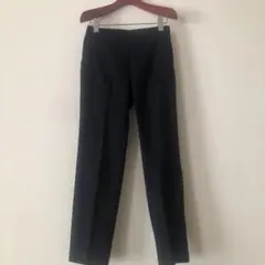 ユニクロ　アンクルパンツ　ネイビーストライプ　　UNIQLO