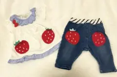 80 いちごアップリケセット