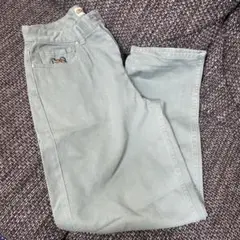 HUF グリーン　cromer デニム ストレート