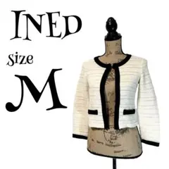 【高級】【M】INED♡イネド ノーカラージャケット レディース