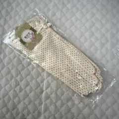 可愛いドットデザイン UVカット 紫外線対策 手袋 スマホ操作も可能