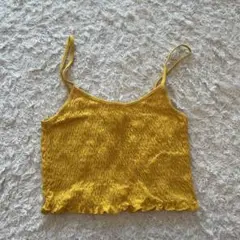 Urban Outfitters イエローフリルキャミソール XS