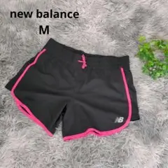 New Balance 黒ピンク ショートパンツ 【M】 レディース ランニング