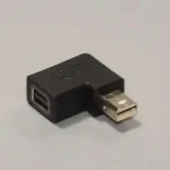 Mini DISPLAY Port L字 90°変換アダプタ