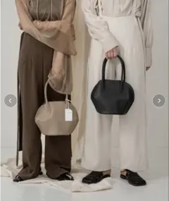 lawgy ハンドバッグ ベージュ 革 レザー