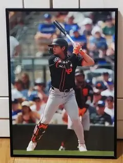 SFジャイアンツ イジョンフMLB！A3サイズポスターフレーム付き