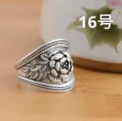 指輪リング16号シルバーメンズローズレディースメンズ薔薇上品綺麗女性韓国
