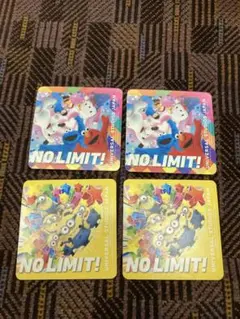 usj スヌーピー　キティ　エルモno Limitシール4枚　USJユニバーサル