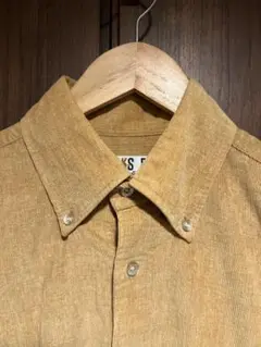 日本製DAKS ベージュボタンダウンシャツ L