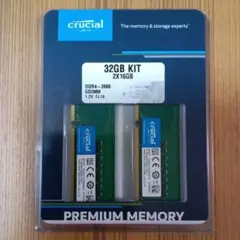 Crucial 32GB(16GBx2枚) DDR4-2666 デスクトップ用
