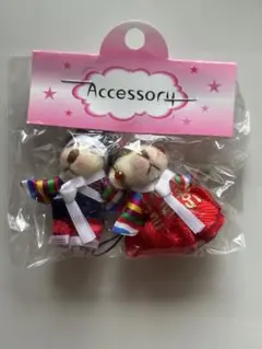 クマのぬいぐるみストラップ 2個セット