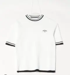 【新品未使用】Callaway 半袖　モックネックリブニット