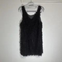JEANASIS ブラック ノースリーブ チュニック F