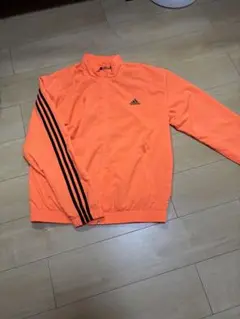 adidas オレンジ ジャージジャケット Lサイズ