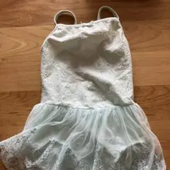 水色スカート付きレオタード 110K