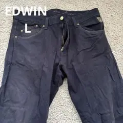 EDWIN エドウィン　ゴルフパンツ　黒　 L