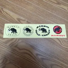 マムート　MAMMUT　歴代マンモス　ステッカー　シール　非売品
