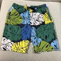 多色葉柄サーフパンツ160cmキッズ水着