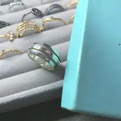 Tiffany&co ティファニー グルーブド ダブルライン リング