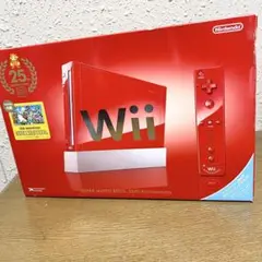 任天堂 Wii　本体 スーパーマリオ25周年仕様 レッド　赤 コントローラー2個