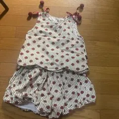 ドット柄 トップス＋スカート セット