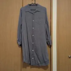A day in the life グレー シャツワンピース 長袖