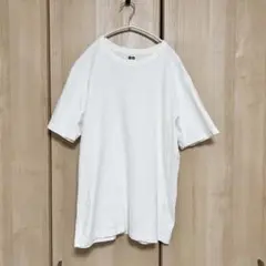 UNIQLOユニクロ　ホワイト無地Tシャツ　メンズM