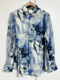 【送料無料】Paul Smith（ポールスミス）の長袖総柄シャツ　XLサイズ