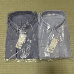 ストライプ長袖シャツ2枚セット3XL UNIQLO