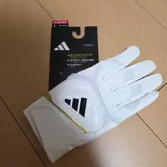 新品未使用　adidas バッティング用手袋 LBG6402 ホワイト　右手のみ