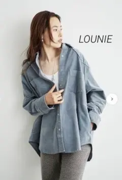 LOUNIE ルーニィ40th anniversary コーデュロイシャツ 38