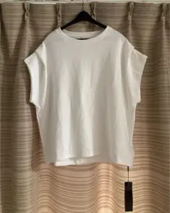 新品　KHARIS・ANGEL 美ゆる デザインTシャツ カットソー　白　F