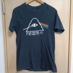 PØLER サイケデリック Tシャツ ブラック