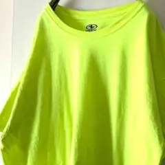 アスレチック プレーン 無地 Tシャツ L イエロー 黄色 古着