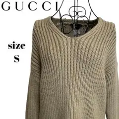 【希少】グッチ キャメル96% ニット 厚手