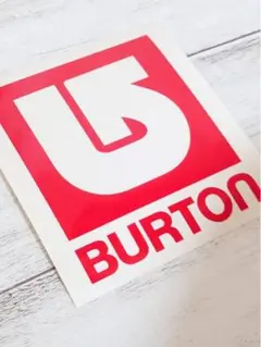 バートン BURTON カッティング ステッカー レッド