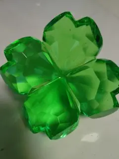 【未使用】アクリルアイス特大＊クローバー＊
