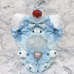 ちびぐるみサイズ ぬい服 ねこ チェリー 水色 ②